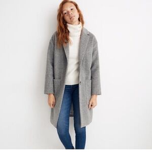 madewell elmcourt coat grey new